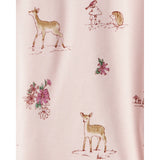 Lot de 2 Bodies à Manches Longues PurelySoft Faons Bébé Fille Carter's - Bordeaux & Rose