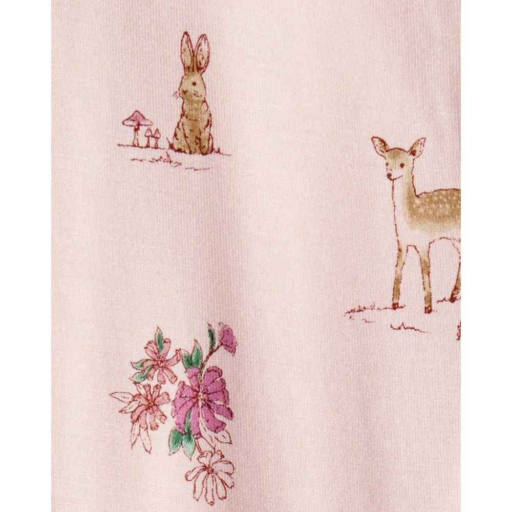 Grenouillère Convertible PurelySoft Faons Bébé Fille Carter's - Rose