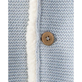 Cardigan en Coton Doublé Sherpa Bébé Garçon Carter's - Bleu