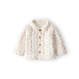 Cardigan Matelassé Fleuri Bébé Fille Carter's - Crème