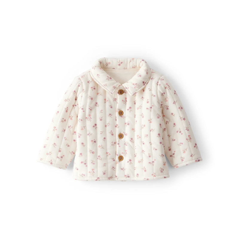 Baby Girl Carter's Quilted Floral Cardigan - Cream