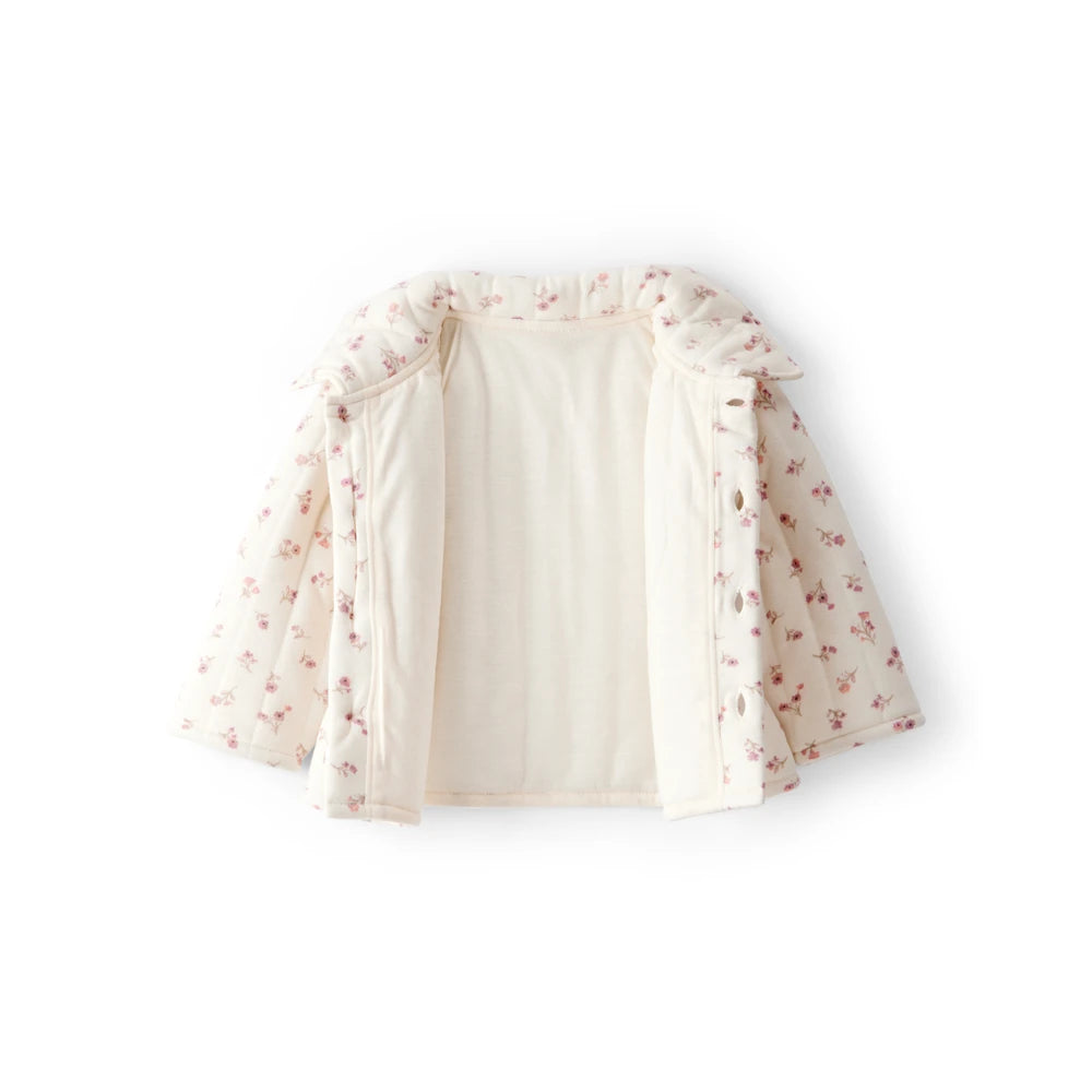 Cardigan Matelassé Fleuri Bébé Fille Carter's - Crème
