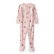 Grenouillère PurelySoft Faons & Fleurs Bébé Fille Carter's - Rose