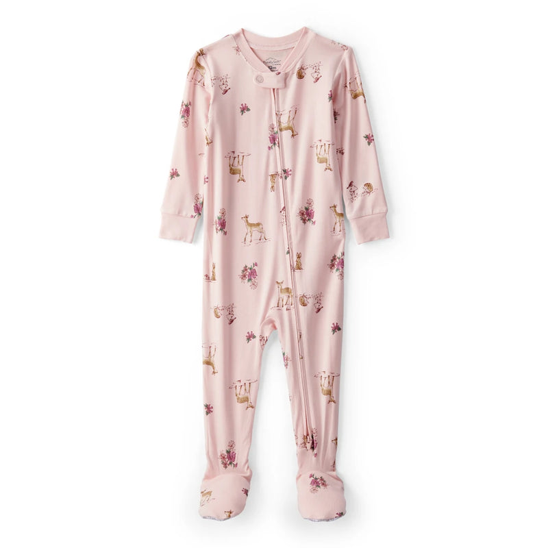 Baby Girl Carter's PurelySoft Fawn & Flower Sleep & Play - Pink