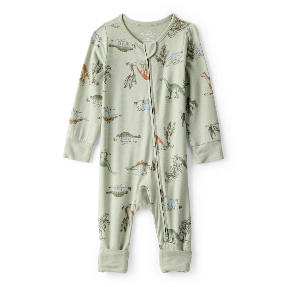 Grenouillère Convertible PurelySoft Dinosaures Bébé Garçon Carter's - Vert