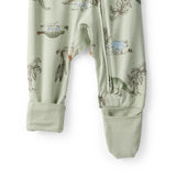 Grenouillère Convertible PurelySoft Dinosaures Bébé Garçon Carter's - Vert