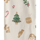 Grenouillère PurelySoft Motifs de Noël Bébé Carter's - Blanc
