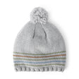 Bonnet à Pompon Rayé Bébé Garçon Carter's - Gris