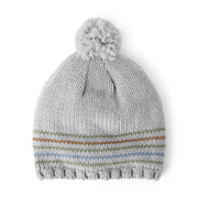 Bonnet à Pompon Rayé Bébé Garçon Carter's - Gris