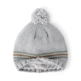 Bonnet à Pompon Rayé Bébé Garçon Carter's - Gris