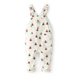 Salopette en Velours Côtelé Imprimé Oursons Bébé Fille OshKosh - Blanc