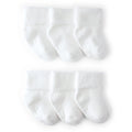 Baby Carter's 6-Pack Terry Booties - White