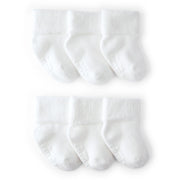 Lot de 6 Paires de Chaussons en Éponge Bébé Carter's - Blanc