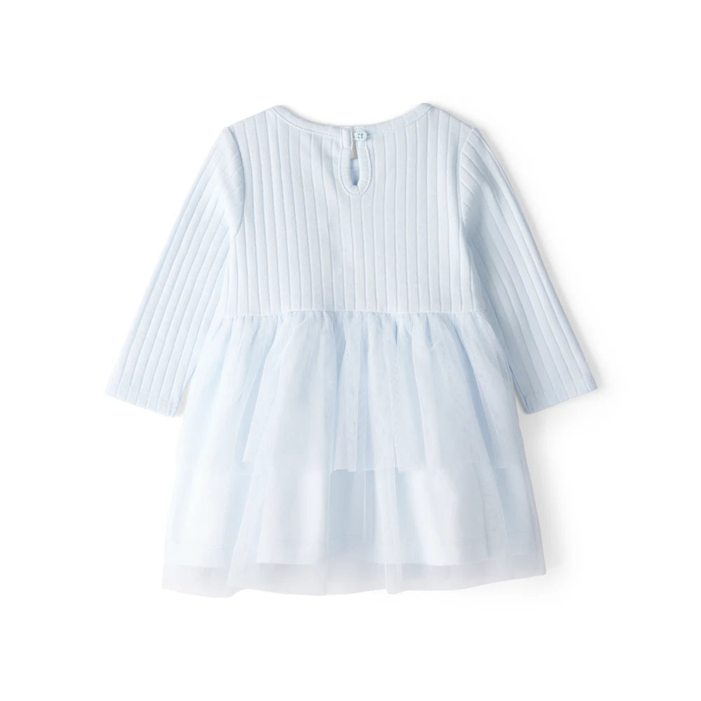 Robe en Tulle à Manches Longues Bébé Fille Carter's - Bleu