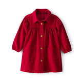 Robe en Velours Côtelé à Manches Longues Bébé Fille Carter's - Rouge