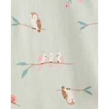 Lot de 5 Bodies à Manches Courtes Hiboux & Fleurs Bébé Fille Carter's - Multi