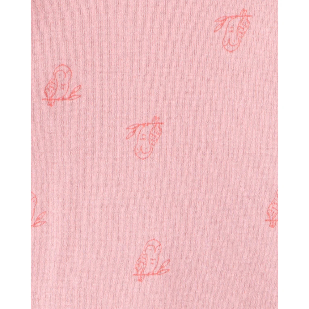 Lot de 5 Bodies à Manches Courtes Hiboux & Fleurs Bébé Fille Carter's - Multi