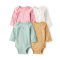 Baby Girl Carter's 4-Pack Long-Sleeve Berry Bodysuits - Multi
