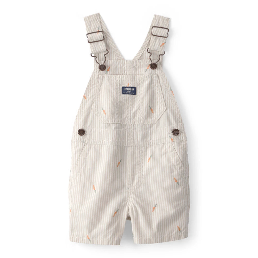 Salopette Short Carottes de Pâques Bébé Garçon OshKosh - Crème