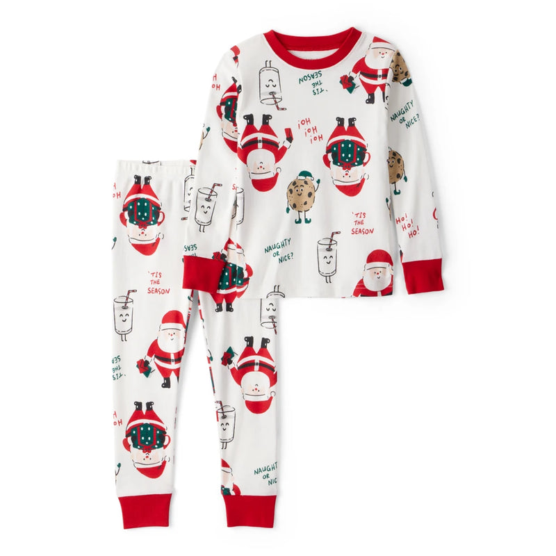 Pyjama 2 Pièces en Coton Père Noël Carter's - Beige