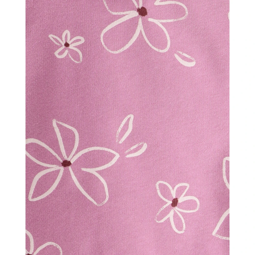 Ensemble 2 Pièces T-shirt & Pantalon Fleuri Fille Carter's - Mauve