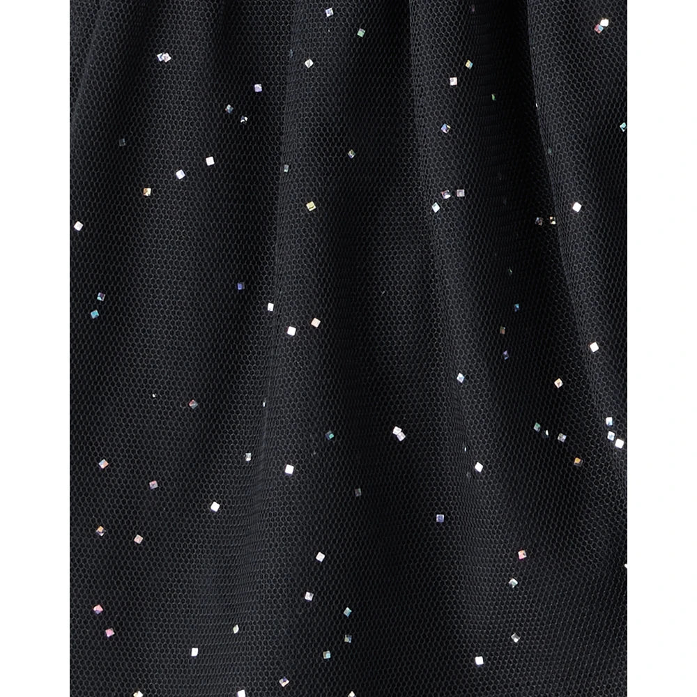 Ensemble T-shirt Chat & Jupe en Tulle Halloween Fille Carter's - Noir