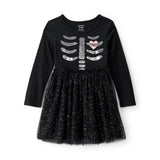 Robe en Tulle Squelette d'Halloween Fille Carter's - Noir