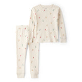 Pyjama 2 Pièces en Coton Motifs de Noël Carter's - Blanc