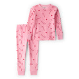 Pyjama 2 Pièces DreamPlush Sucres d'Orge Fille Carter's - Rose