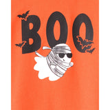 Ensemble 2 Pièces Sweat & Jogging Halloween Boo Garçon Carter's - Orange & Noir