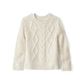 Girl OshKosh Metallic Cable-Knit Sweater - Ivory