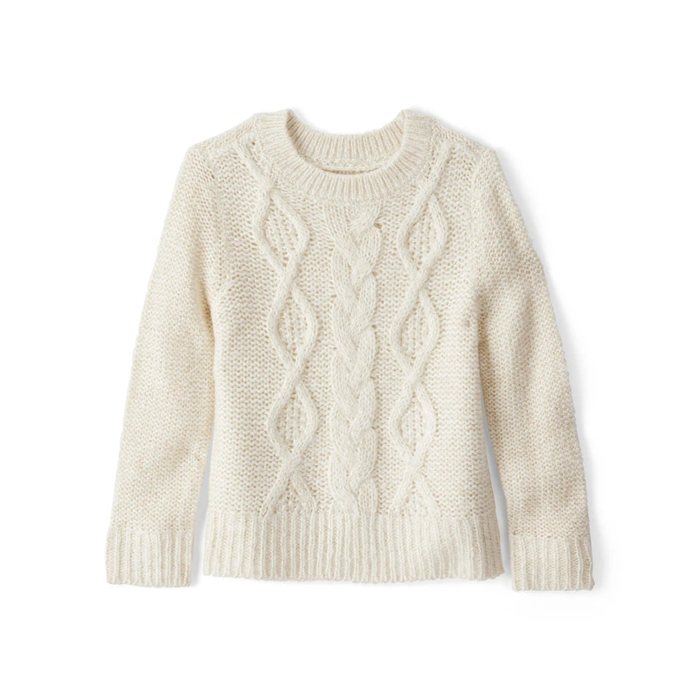 Pull Torsadé Métallisé Fille OshKosh - Ivoire