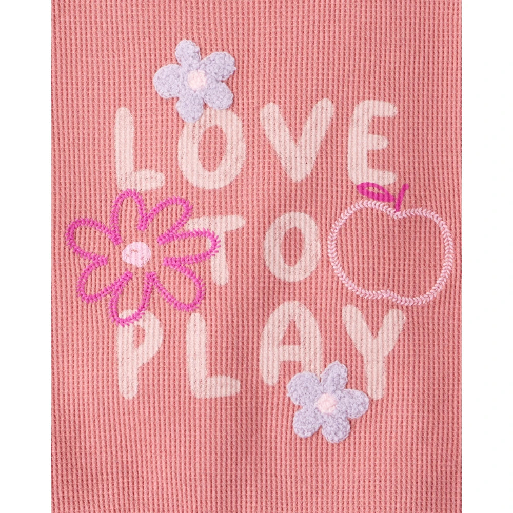 T-shirt à Manches Courtes Love To Play Fille Carter's - Rose