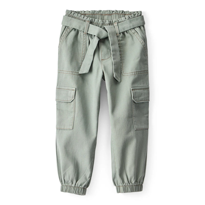Girl Carter's Cotton Cargo Pants - Green