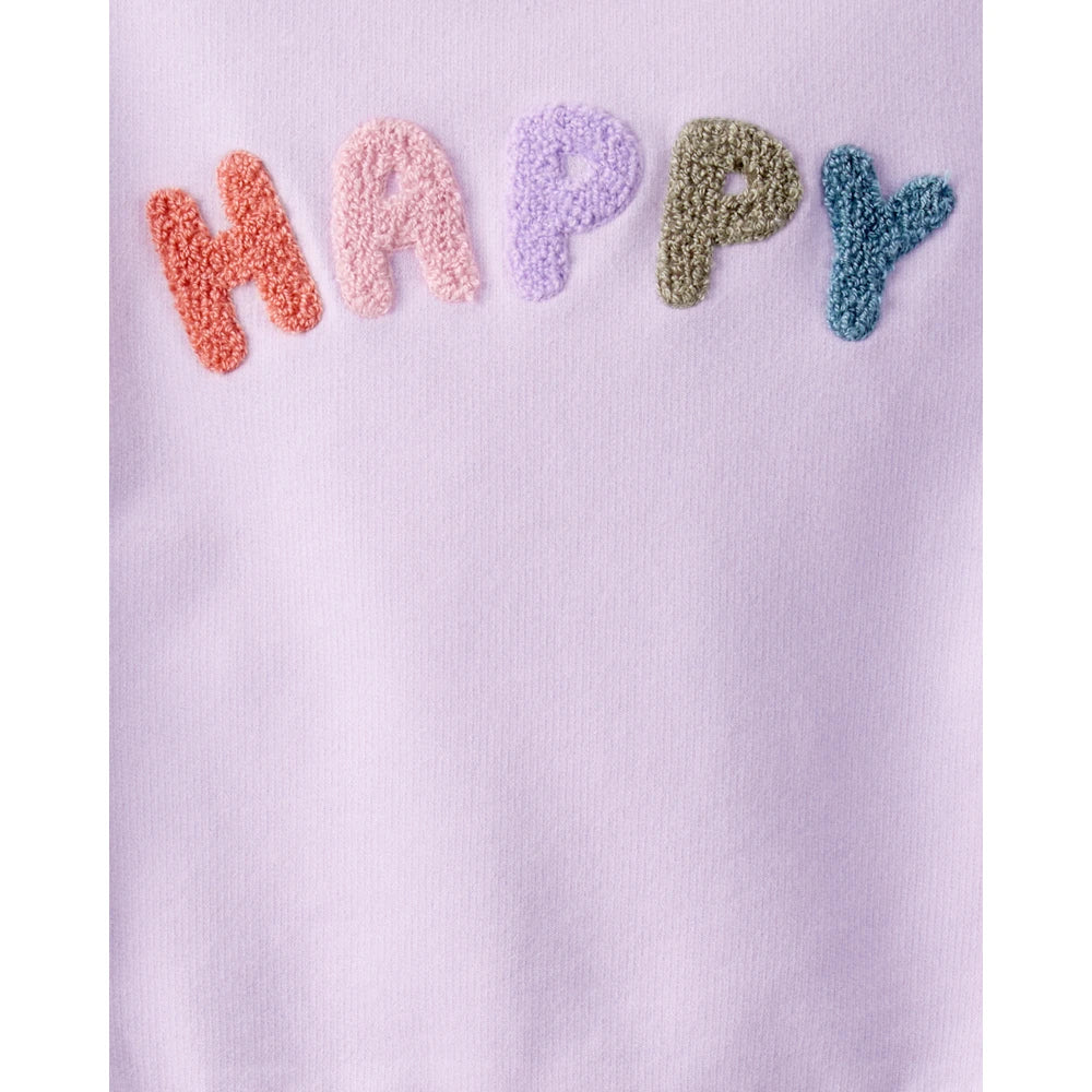 Sweat en Éponge Happy Fille Carter's - Mauve