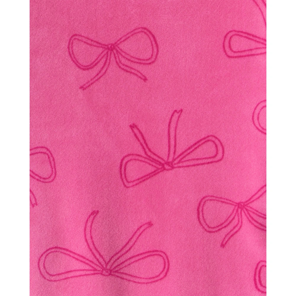 Pyjama 2 Pièces DreamPlush Nœuds Fille Carter's - Rose