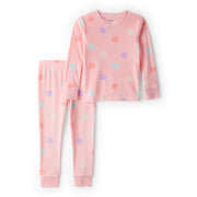 Pyjama 2 Pièces DreamPlush Smiley Fille Carter's - Rose