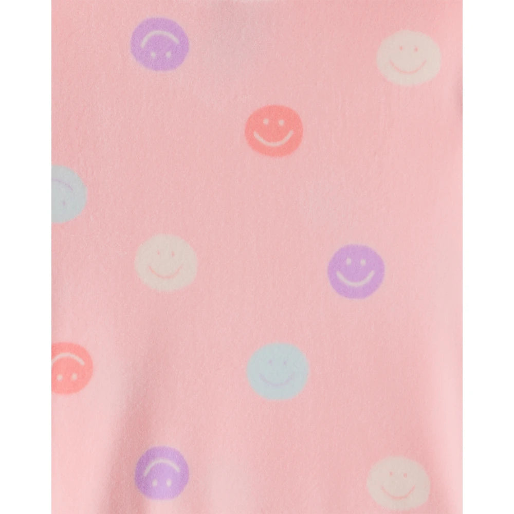Pyjama 2 Pièces DreamPlush Smiley Fille Carter's - Rose