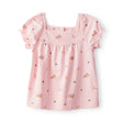 Haut à Manches Bouffantes Fleuri Fille OshKosh - Rose