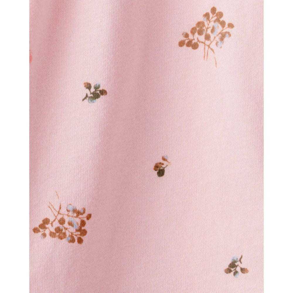 Haut à Manches Bouffantes Fleuri Fille OshKosh - Rose