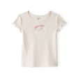 T-shirt Côtelé Chapeau de Cowgirl Fille OshKosh - Ivoire