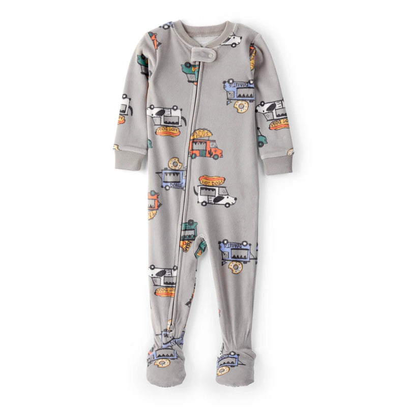 Pyjama 1 Pièce DreamPlush Food Truck Garçon Carter's - Gris