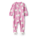 Pyjama 1 Pièce en Polaire à Pieds Ours Polaire Fille Carter's - Rose