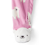 Pyjama 1 Pièce en Polaire à Pieds Ours Polaire Fille Carter's - Rose