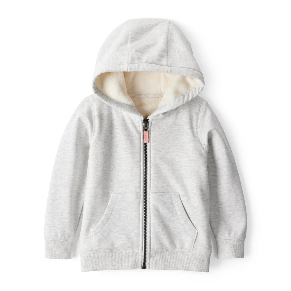 Veste Zippée à Capuche Fille Carter's - Gris