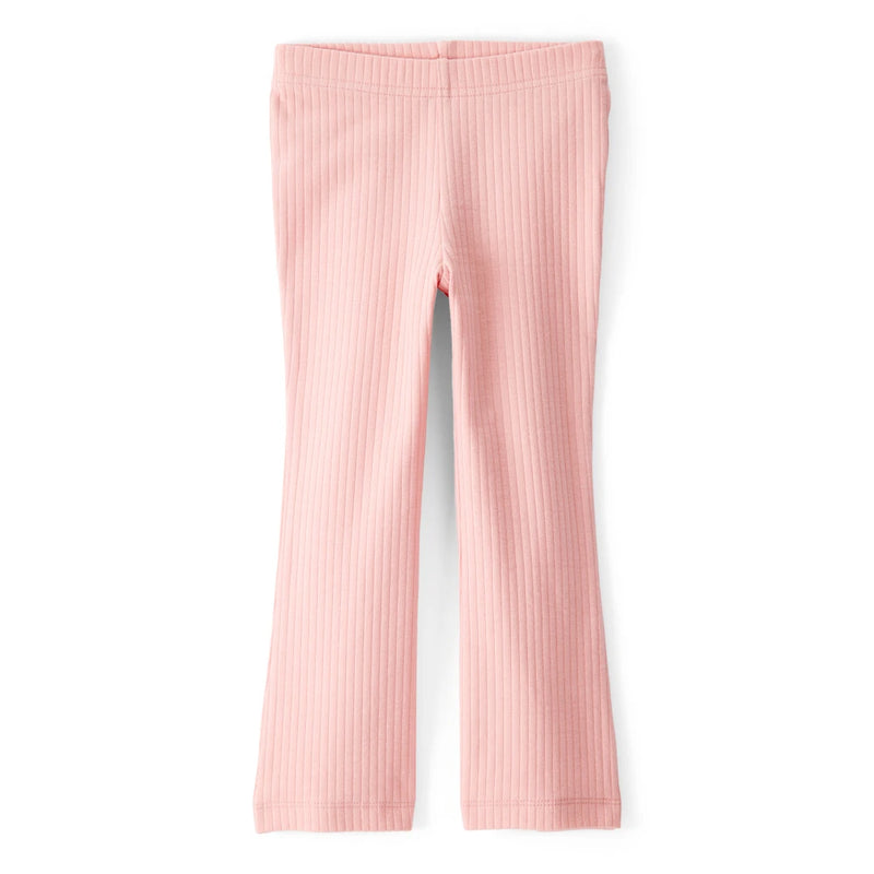 Girl Carter's Cotton Ribbed Flare Pants - Pink