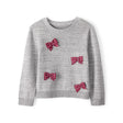Pull en Tricot à Nœuds Fille Carter's - Gris