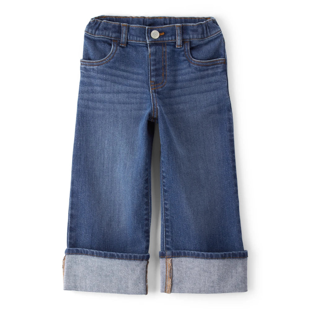 Jean Large à Revers Fille OshKosh - Bleu