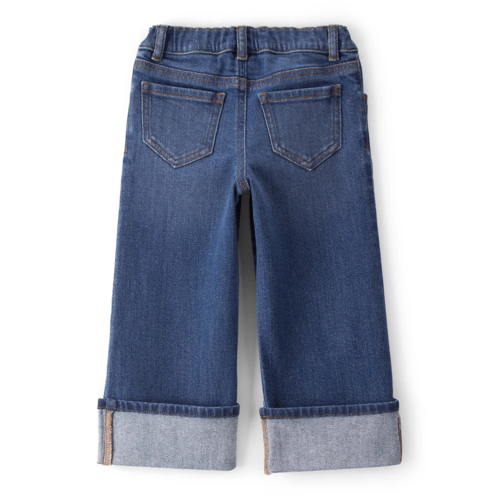 Jean Large à Revers Fille OshKosh - Bleu