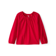 Haut à Smocks à Manches Longues Fille OshKosh - Rouge